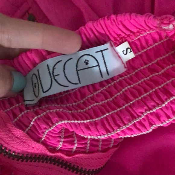 Lovecat Pink Strapless Mini Dress - Picture 4 of 4